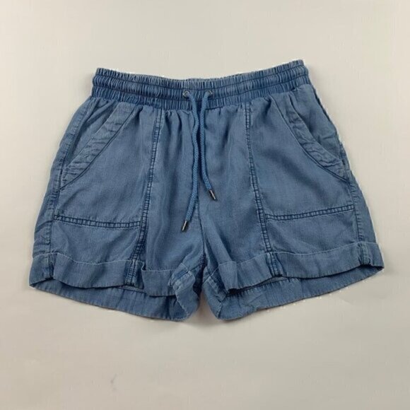 Universal Thread Blue Chambray Denim Pull On Shorts XS - Picture 1 of 4